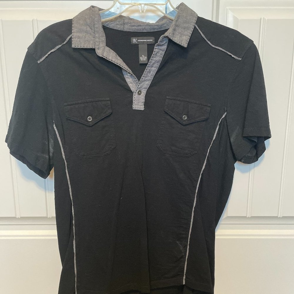 INC Black Polo